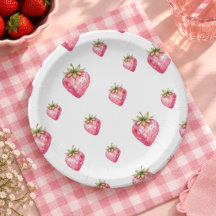 Beeren süße Erdbeere Baby Shower Papier Teller