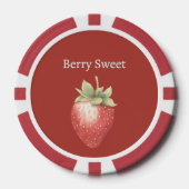 Beeren süße Erdbeere Pokerchips (Vorderseite)