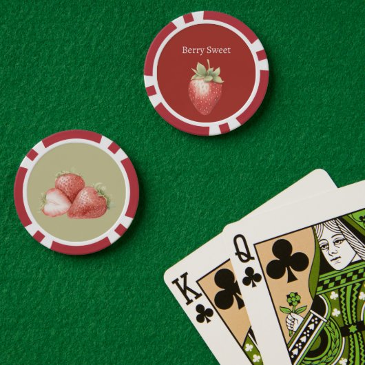 Beeren süße Erdbeere Pokerchips (Pokertisch (doppelt))