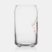 Beeren süßes handgezeichnetes Erdbeermuster Glas  (Rechts)