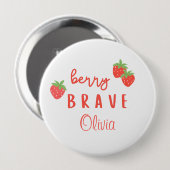 Beeren-tapfer-kindheit-krebs-kranke-kinder-individ Button (Vorne & Hinten)