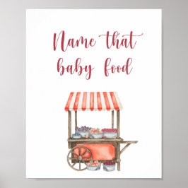 Beeren - taufen Sie dieses Babynahrungsmittel Poster
