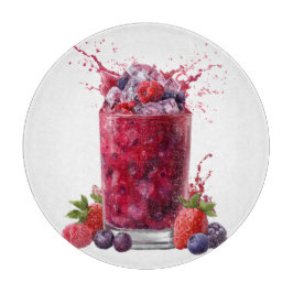BEEREN-THEMATISCHES TROPISCHES SOMMERGETRÄNK SCHNEIDEBRETT