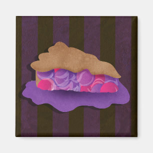 Beeren-Torte Mousepad Magnet