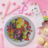 Beeren - Überrealistisches Fruchtleben Pappteller (Party)