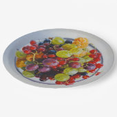 Beeren - Überrealistisches Fruchtleben Pappteller (Schrägansicht)