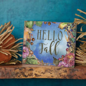 Beeren und Blätter | Hello Fall Wreath Fotoplatte (Seite)