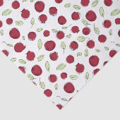 Beeren und Blätter im niedlichen Doodle-Stil Seidenpapier (Ausschnitt)