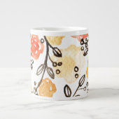 Beeren und Blumen Jumbo-Tasse (Vorderseite)