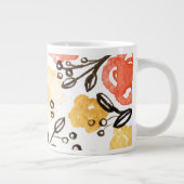 Beeren und Blumen Jumbo-Tasse (Rechts)