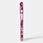 Beeren und Blüten Lila Blumenmonogramm Case-Mate iPhone Hülle (Rückseite / Links)