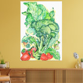 Beeren und Broccoli Leinwanddruck (Insitu (Wohnzimmer))