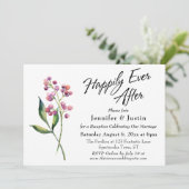 Beeren und Buds im Wasserfarbenbereich Einladung (Stehend Vorderseite)