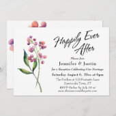 Beeren und Buds im Wasserfarbenbereich Einladung (Vorne/Hinten)