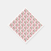 Beeren- und Farnmuster Serviette (Ecke)