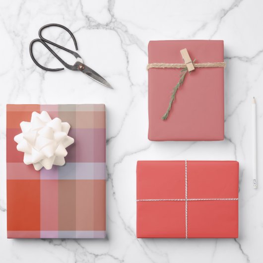Beeren- und Melonen-Wrap-Papier Flachblatt-Set aus Geschenkpapier Set (Vorderseite)