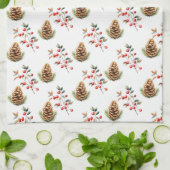 Beeren und Pinecone Geschirrtuch (Gefaltet)