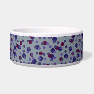 Beeren-, violette und lila Punkte Napf