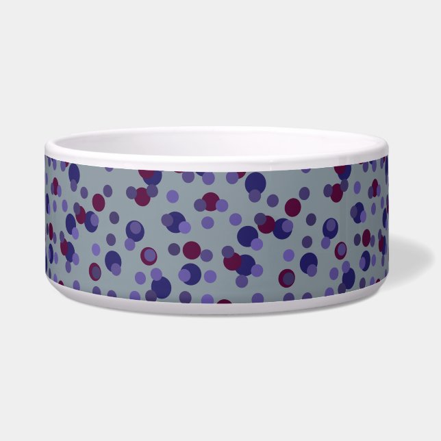 Beeren-, violette und lila Punkte Napf (Vorderseite)