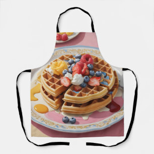 Beeren-Waffel-Frühstücksteller Schürze