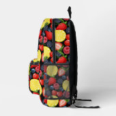 Beeren & Zitrus Scheiben Bedruckter Rucksack (Rechts)