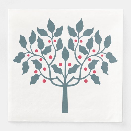 Beerenbaum Serviette (Vorderseite)