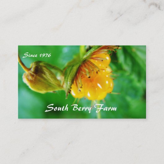 Beerenbetriebskarte Visitenkarte (Vorderseite)