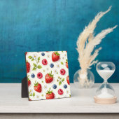 Beerenblütenmuster Frische Sommerfrüchte Fotoplatte (InSitu)