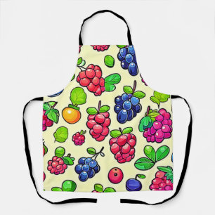 Beerenfrucht-Musterdesign Schürze