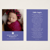 Beerengel Weißsterngedicht Foto Lesezeichen (Vorne & Hinten)