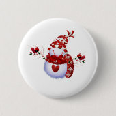 Beereniedlicher Snowman Button (Vorderseite)
