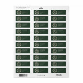 Beerenkranz-Monogramm Grün (Vorne)