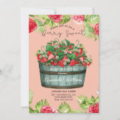 Beerenküche Babydusche Einladung (Vorderseite)