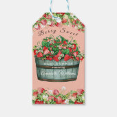 Beerenküche Babydusche Einladung Geschenkanhänger (Vorderseite)