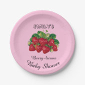 Beerenleckeres Babyshower Pappteller (Vorderseite)
