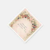 Beerenliebe-Garten-Brautabschied Serviette (Ecke)
