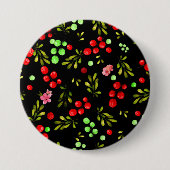 Beerenmuster Button (Vorderseite)