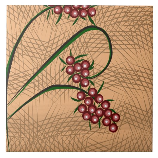 Beerenmuster Fliese (Vorderseite)