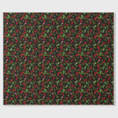 Beerenmuster Geschenkpapier (Flach)