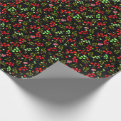 Beerenmuster Geschenkpapier (Ecke)