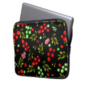 Beerenmuster Laptopschutzhülle (Vorderseite Links)