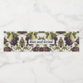 Beerenmuster Wasserflaschenetikett (Einzelnes Label)