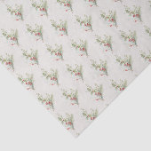 Beerenroter botanischer Urlaub Weihnachtsgeschenk Seidenpapier (Ausschnitt)