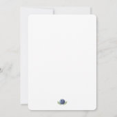 Beerensüße Babydusche Einladung Heidelbeeren (Rückseite)