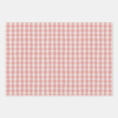 Beerensüße Erdbeeren Rosa Gingham-Margeriten Geschenkpapier Set (Vorderseite 2)