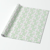 Beerentraube in Rosa und Grün Geschenkpapier (Ungerollt)