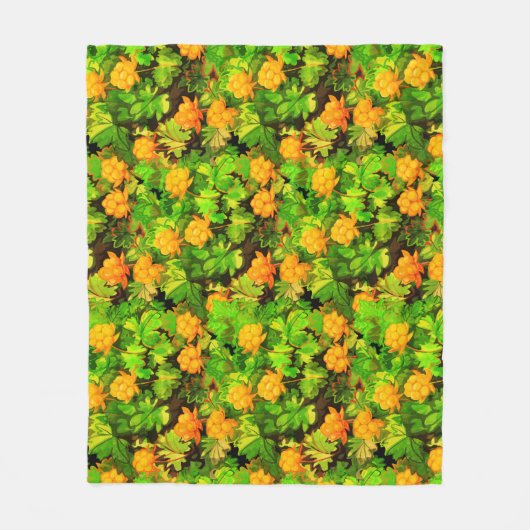 Beerenwolken Fleecedecke (Vorderseite)