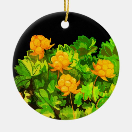 Beerenwolken Keramik Ornament (Vorne)