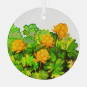 Beerenwolken Ornament Aus Glas (Rückseite)