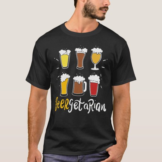 Beergetarian Craft Beer Pun Home Brewery Brewer Ho T-Shirt (Vorderseite)